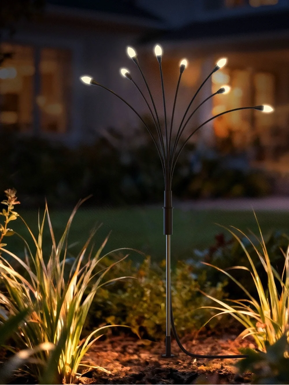 Fresh Source Solar Firefly Landscape Lights(4 Sets of Lights and 1 Solar Panel )